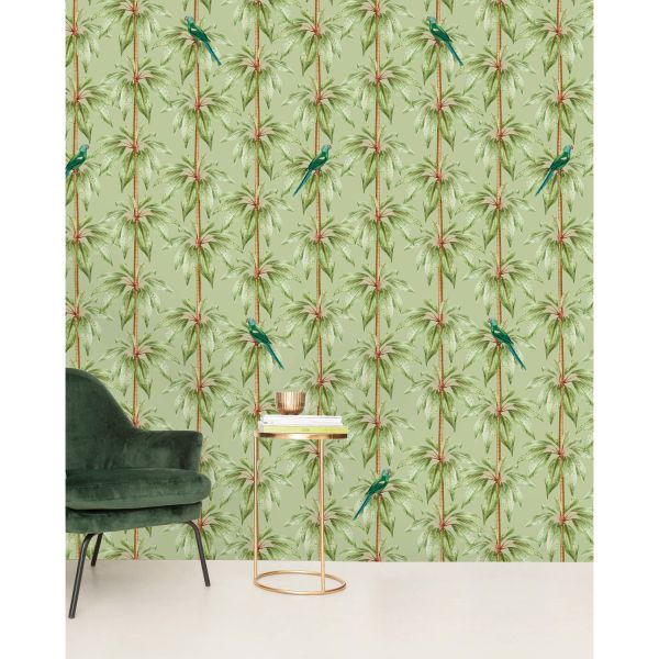 Creative Lab Amsterdam Canary Club Green Patroonbehang