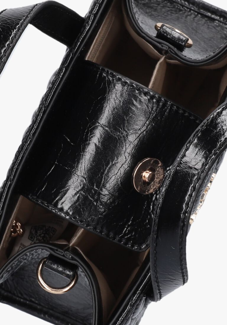 GUESS zwarte guess handtas silvana 2 compartment mini tote