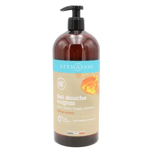 Dermasens Gel Douche Surgras 3 en 1 Ambre 1L