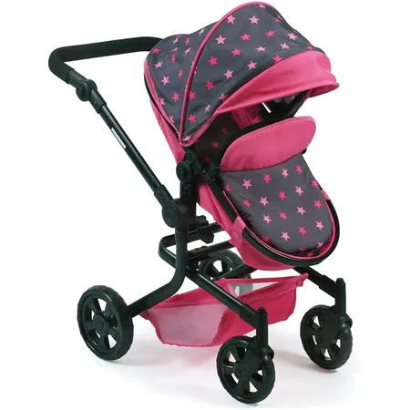 Bayer Chic Kombi-Puppenwagen MIKA, Sternchen Pink