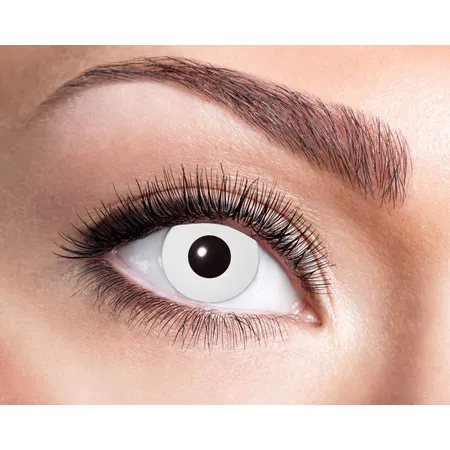 Zoelibat Eyecatcher - Farbige Kontaktlinsen für 12 Monate, White Zombie, 2 Stück