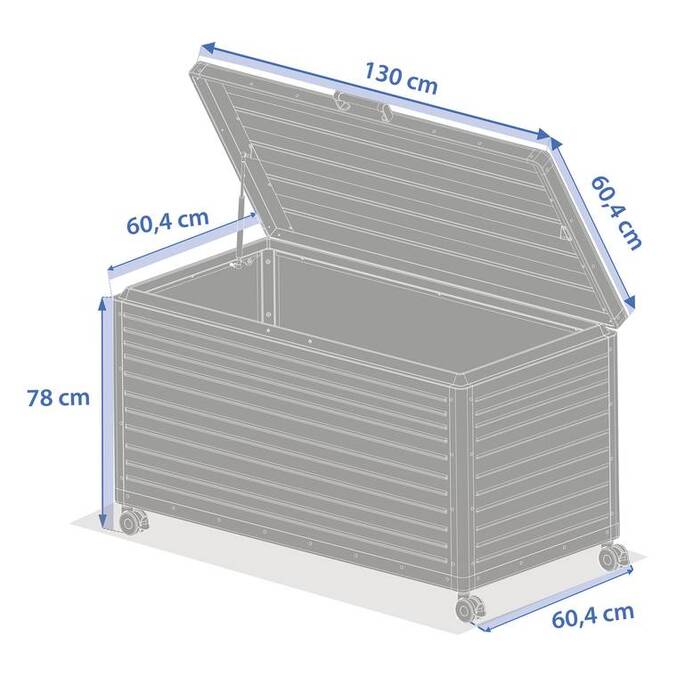 Coffre de rangement EDENIO Graphite