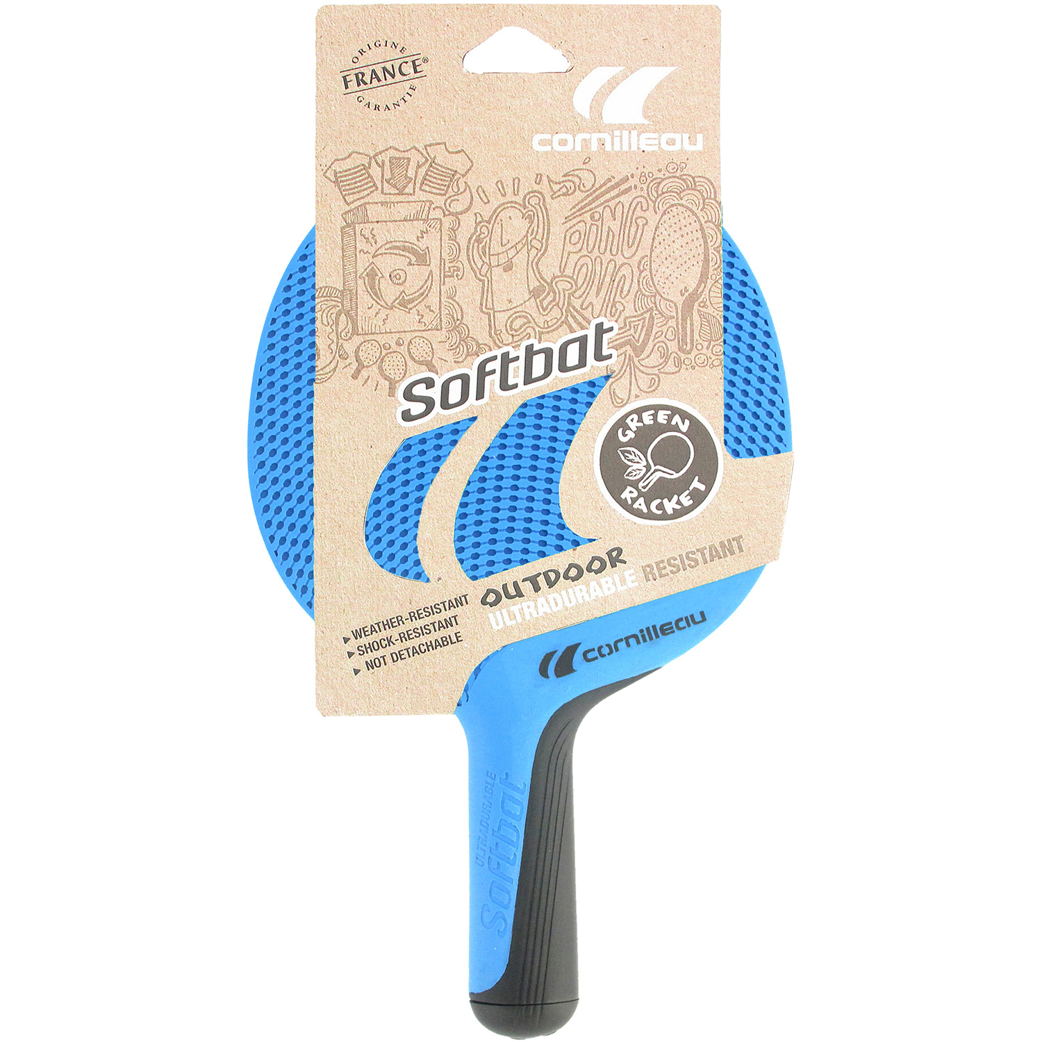 Cornilleau Softbat tafeltennisbatje - Blue