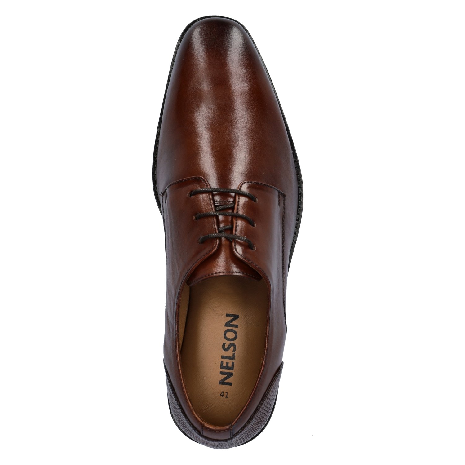 Nelsen heren nette schoen Nelson Cognac