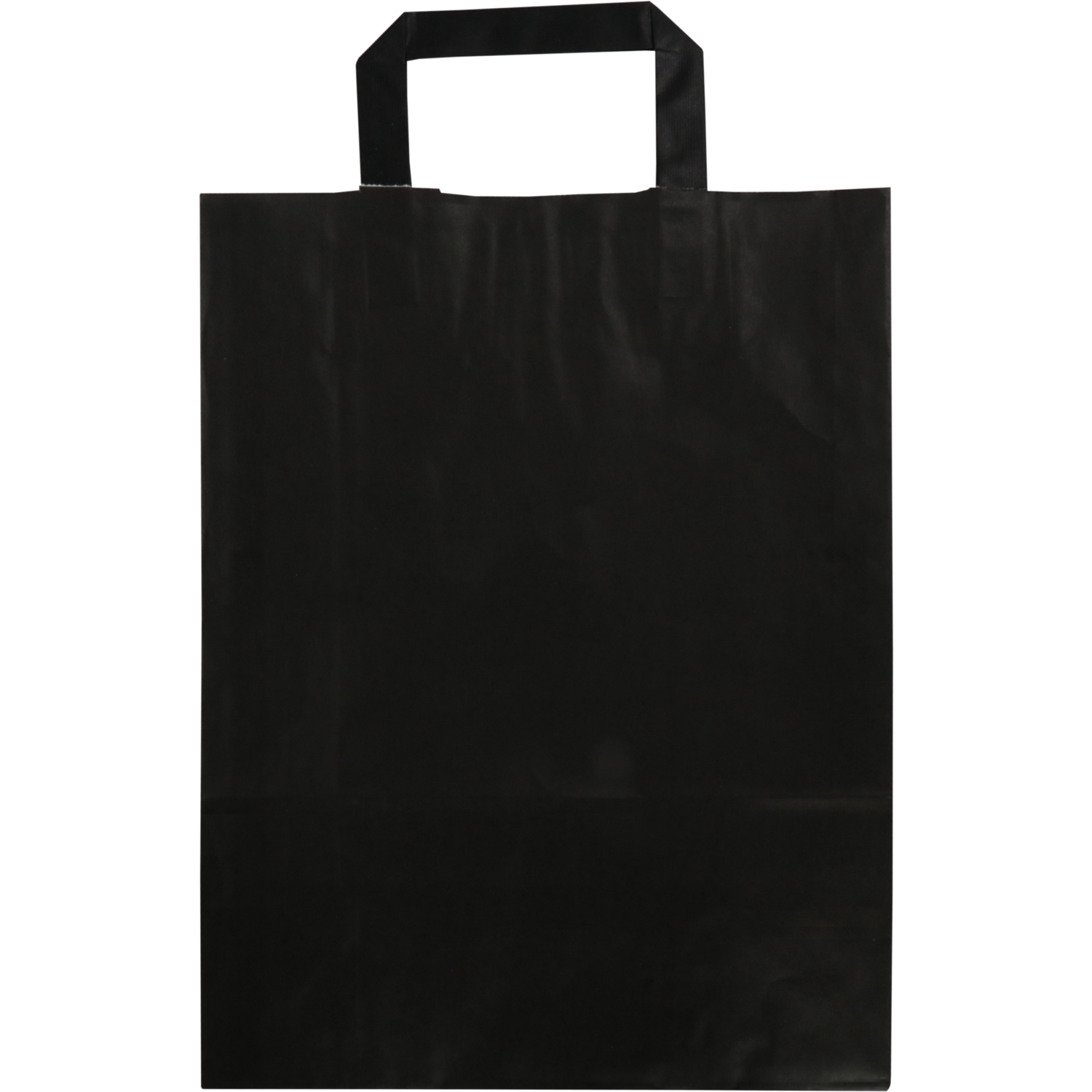 Tas, Papier, platte handgreep, 26x 12x35cm, draagtas, zwart