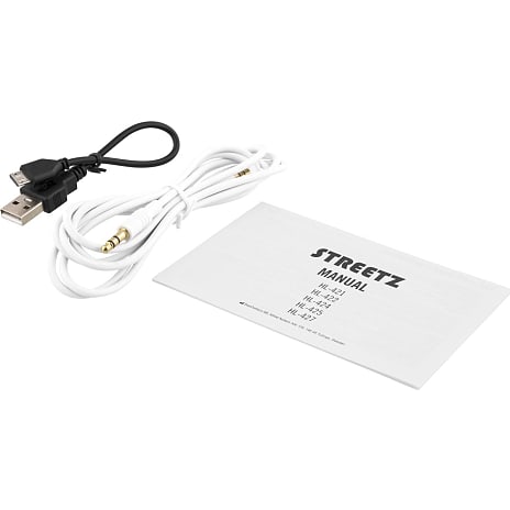 STREETZ BT200 trådløse on-ear høretelefoner - hvid