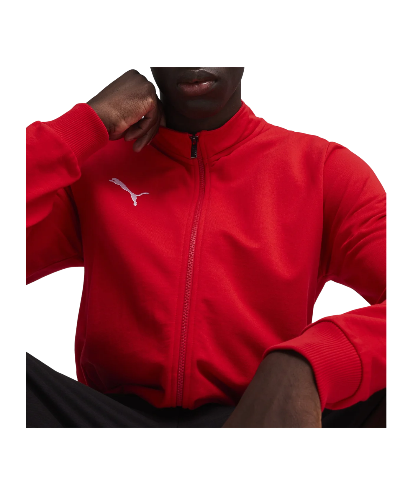PUMA teamGOAL Casual Trainingsjacke Rot Weiss F01
