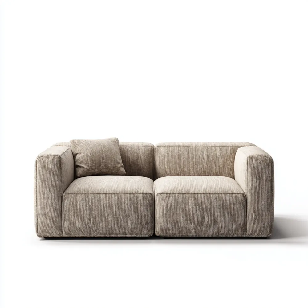 2-Sitzer-Sofa Stoff 180x90x75 cm - Beige - Modernes Design