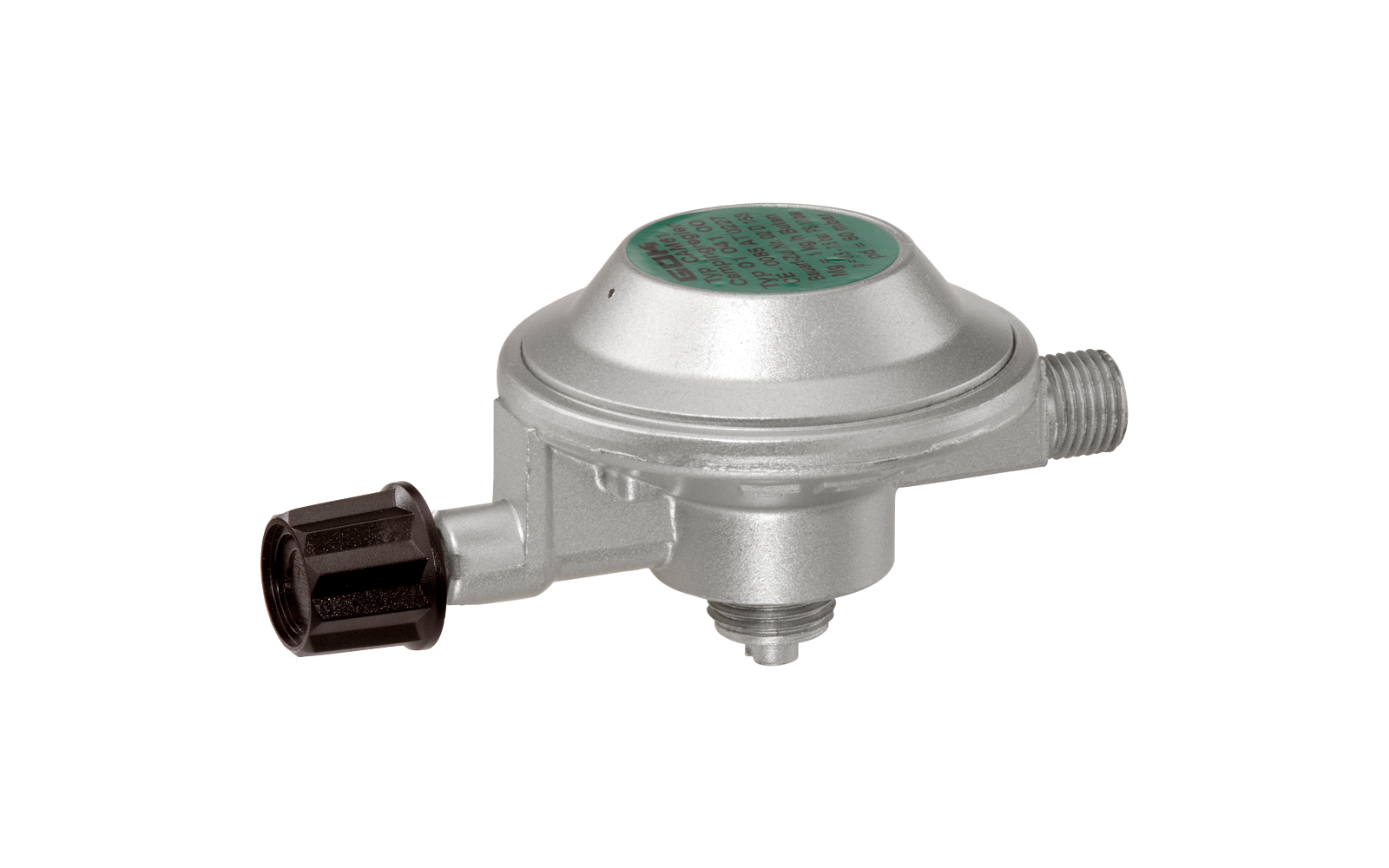 GOK EN61 Niederdruckregler GAZ x G1/4LH-KN SBE mit integrierter Schlauchbrucheinrichtung 29mbar