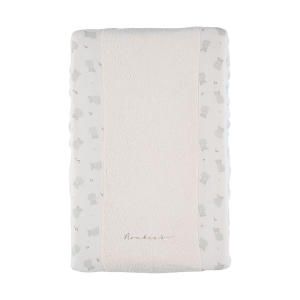Noukie's F&O Aankleedkussen Hoes - Badstof - 45 x 67 cm - Wit