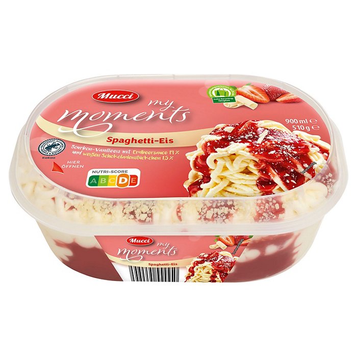 MUCCI My Moments gestrudelt 0,9 l, Spaghetti