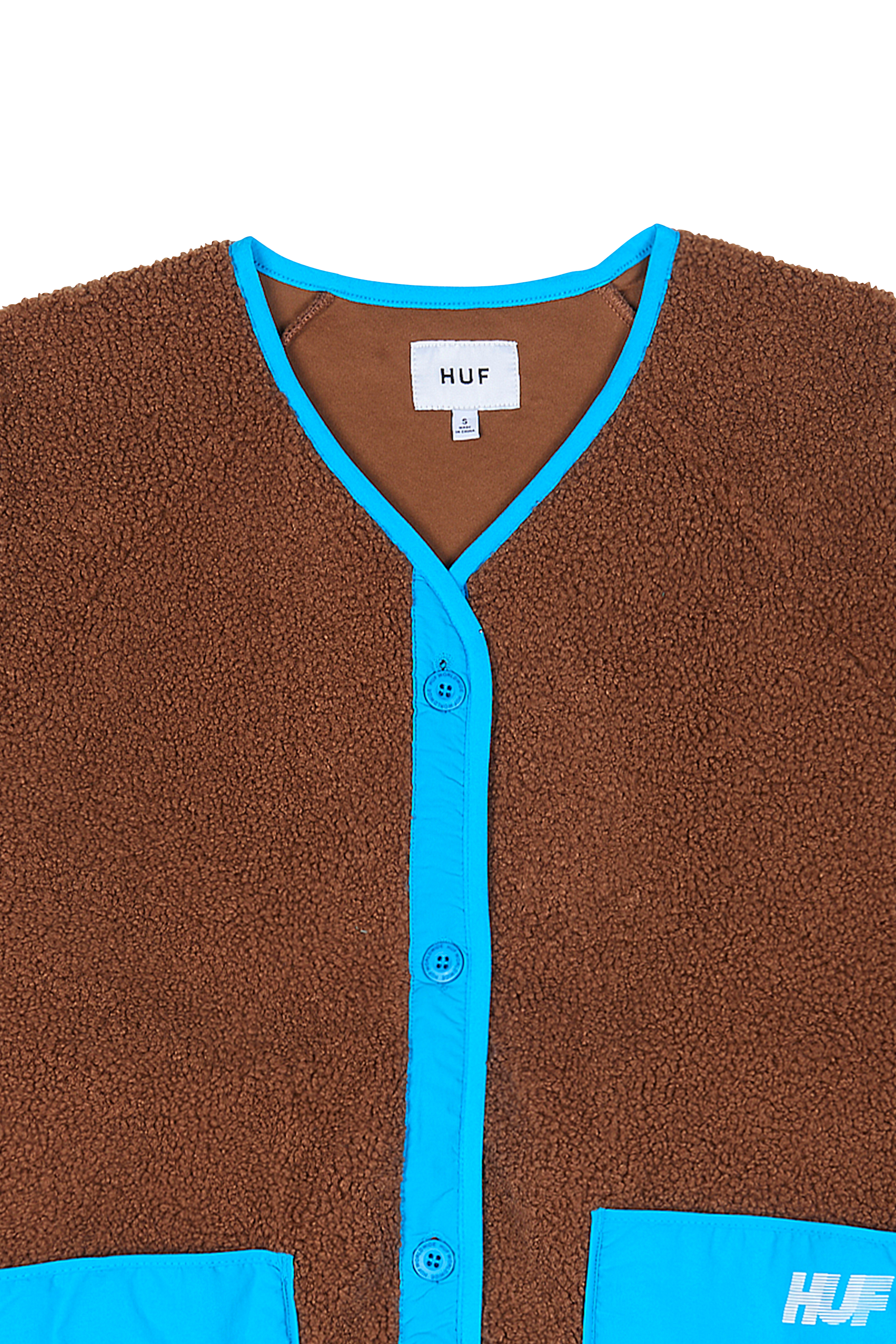 HUF VESTE WO 10K SHERPA Marron