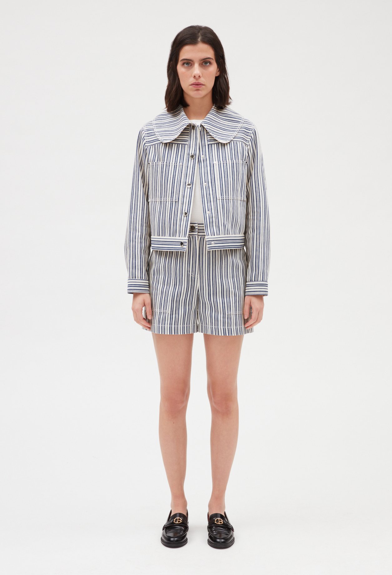 Short raye bicolore