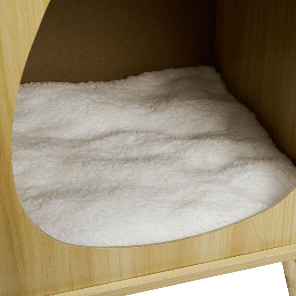 Maison pour chat en bois sur pieds 40x40xH50cm