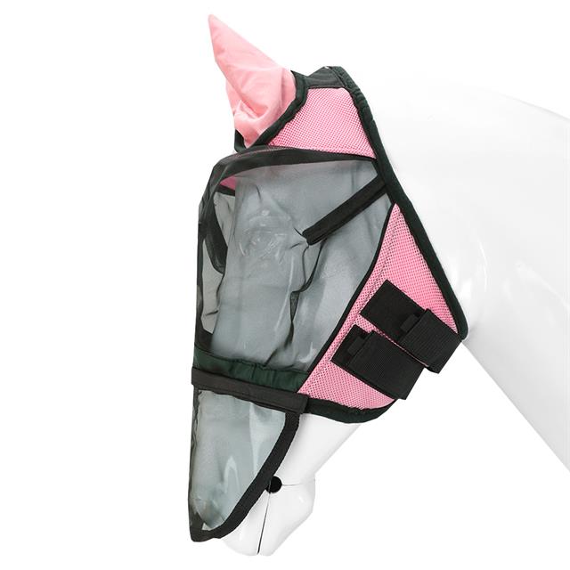 Vliegenmasker HORSEGEAR HGAfneembare Neusflap Roze