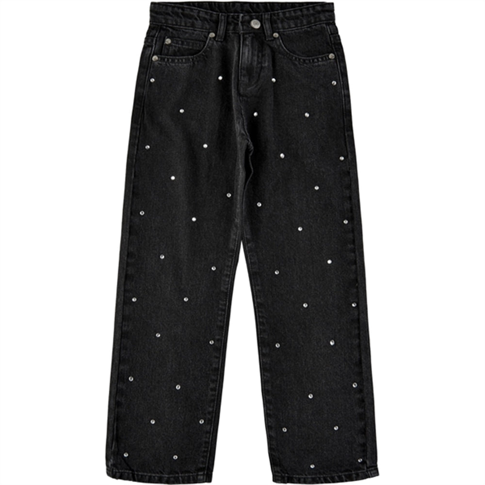 Black Denim Isia Straight Jeans - The New