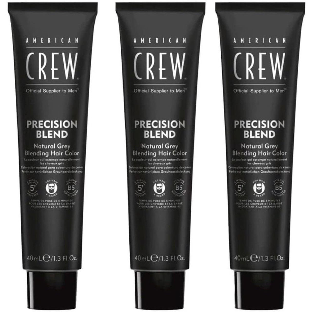 Coloration Homme Precision Blend Fonc (2-3) American Crew 3x40ML