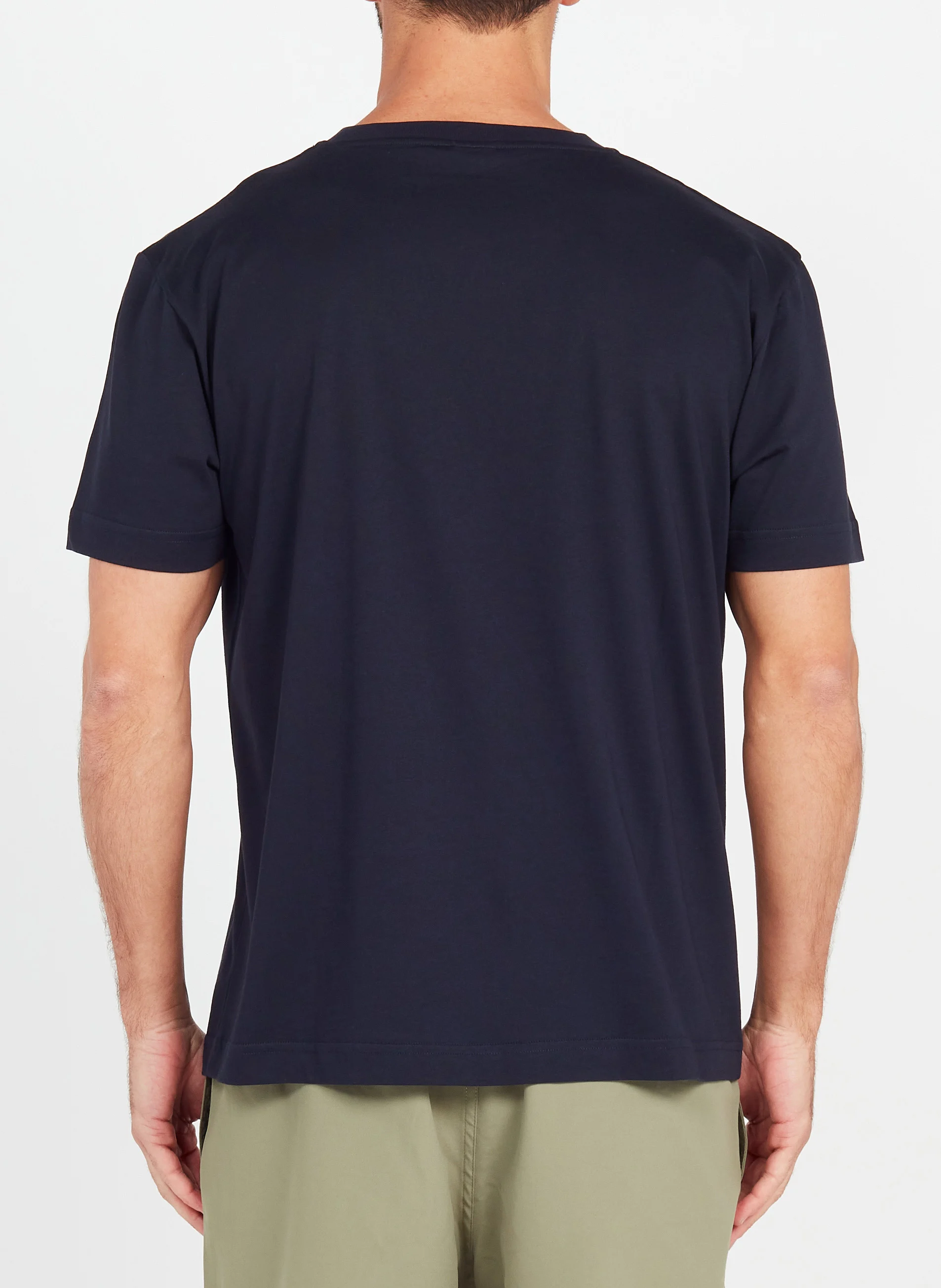 Tee-shirt col rond regular-fit en coton | Bleu