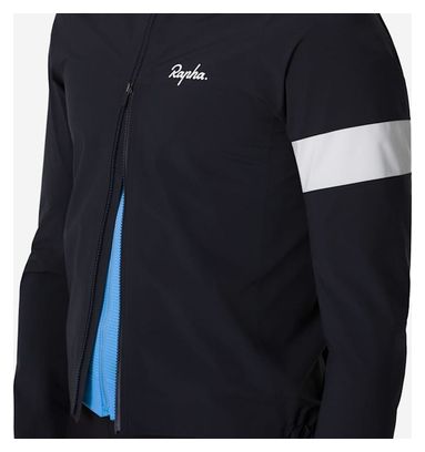 Veste imperméable Rapha Core Rain Jacket Noir/Blanc Homme