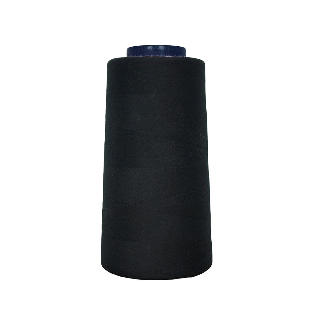 Cône de fil polyester noir 2743m