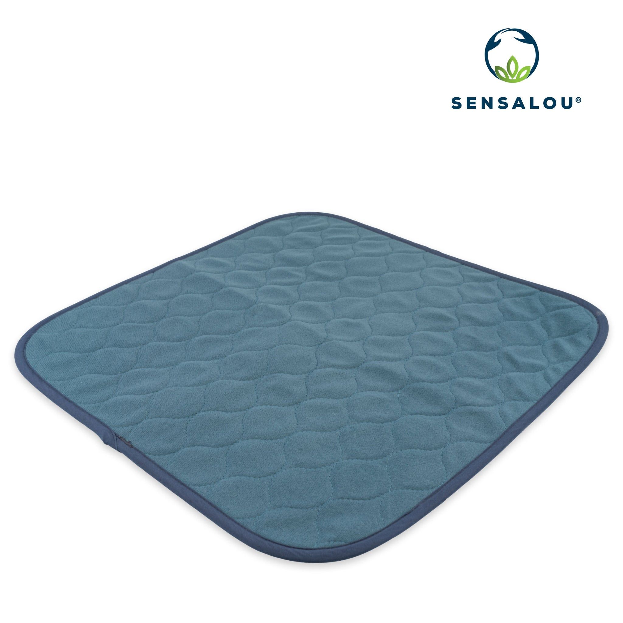 Sensalou Inkontinenz Stuhlauflage Sitzauflage wasserdicht waschbar 45x45 cm blau
