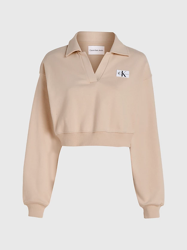 Moletom polo cropped