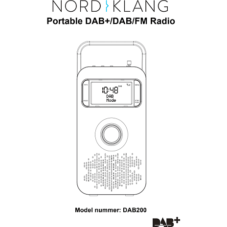 Nordklang FM/DAB+ radio DAB200