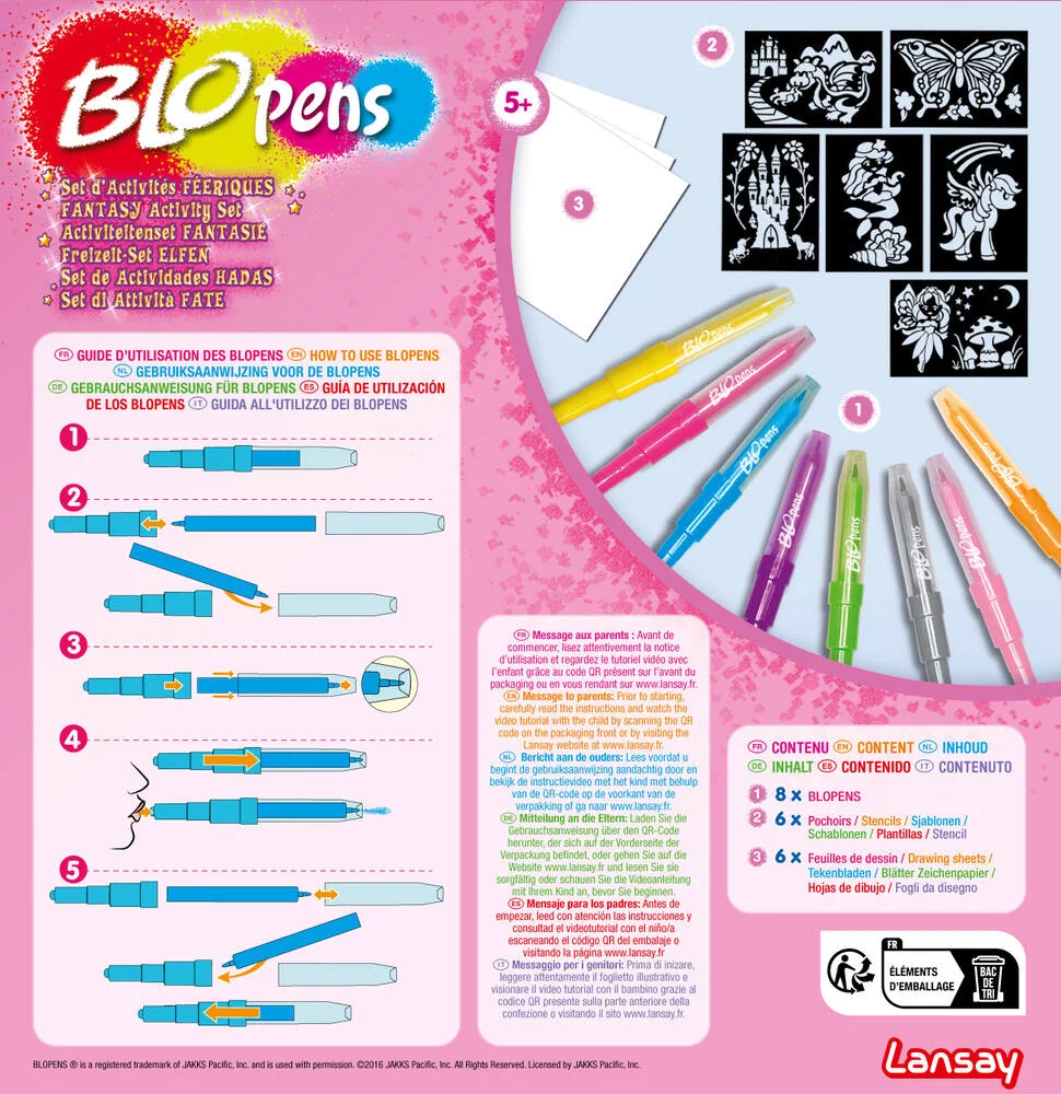 BLOPENS SET D'ACTIVITÉS FÉERIQUES