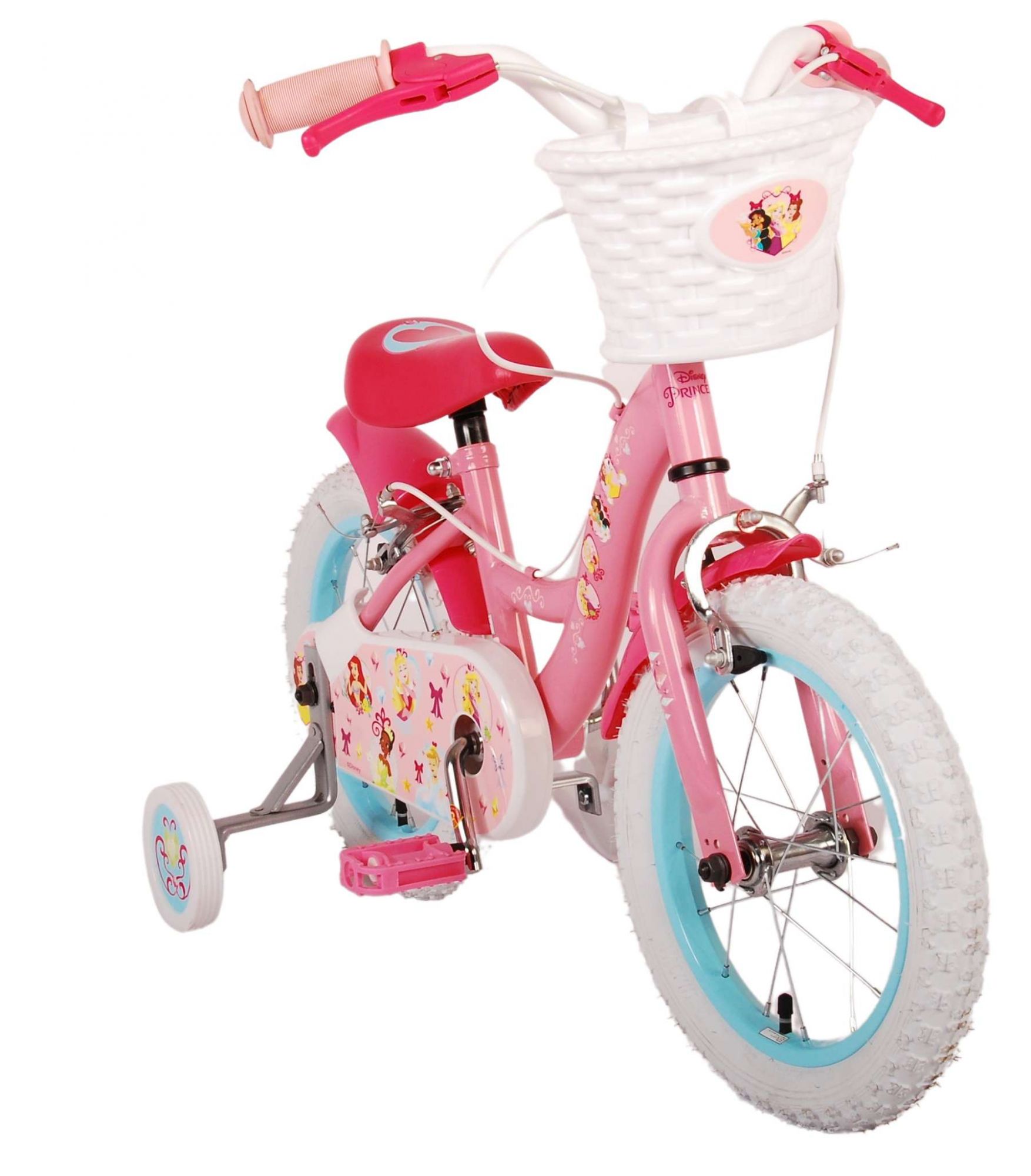 Kinderfahrrad Disney Princess für Mädchen 14 Zoll Kinderrad in Rosa