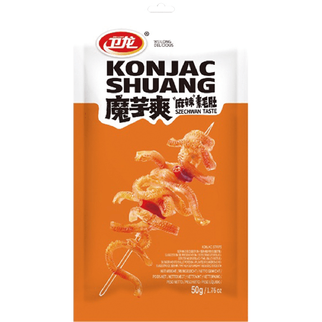 Weilong Konjac Shuang Szechwan Smaak 50g