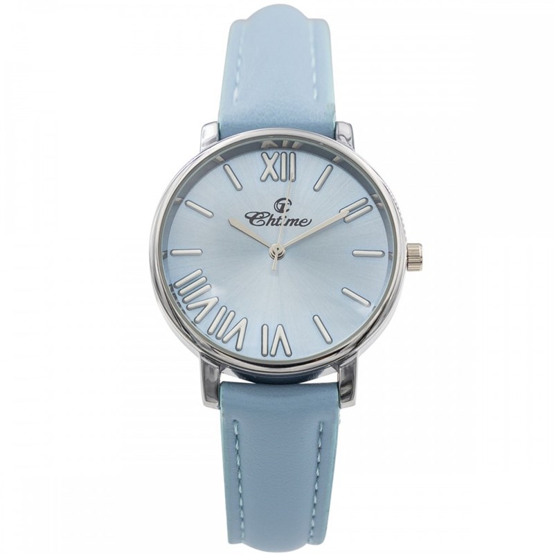 Montre Femme CHTIME bracelet Cuir Bleu