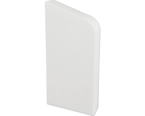 Marley linker eindkap, wit, 2 stuks
