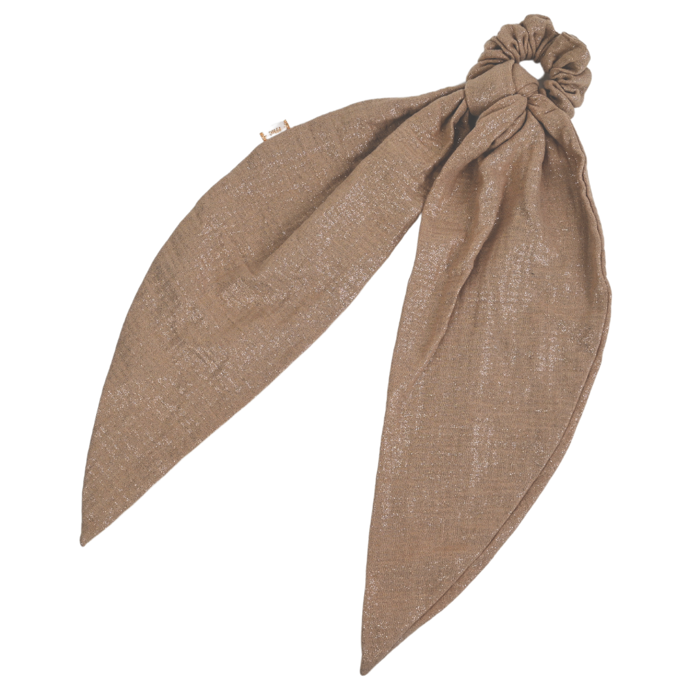 Foulchie Long Gaze Pailletée Camel
