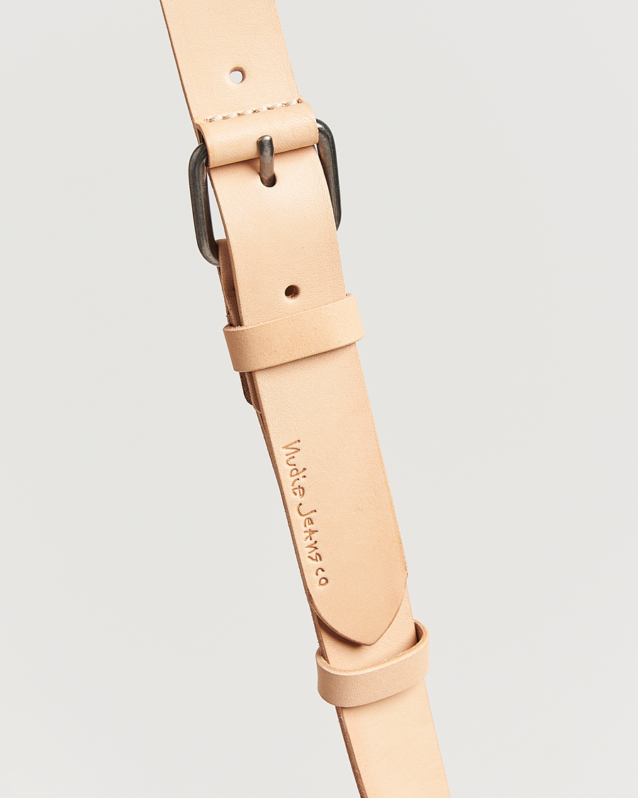 Nudie Jeans Dwayne Leather Belt Natural