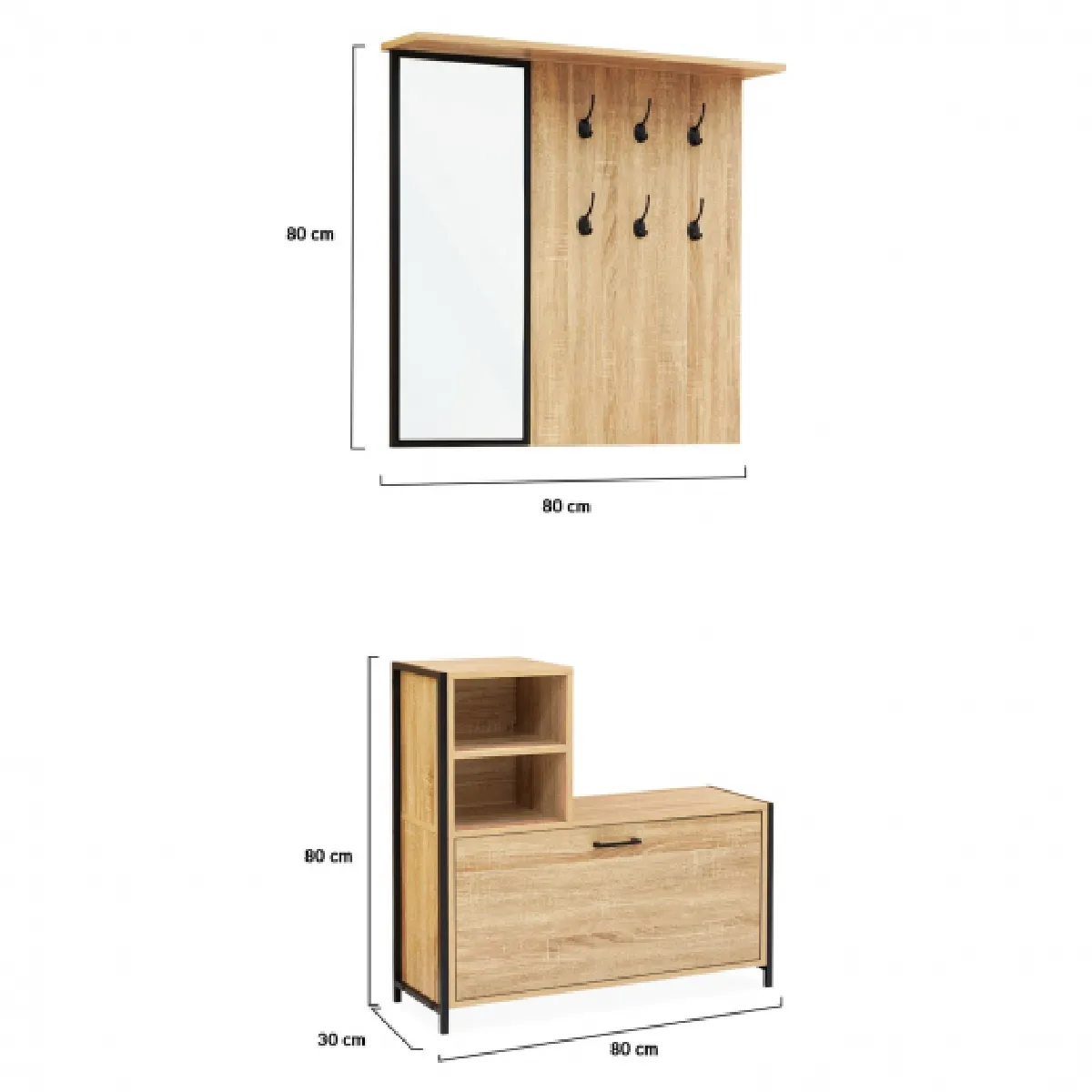 Idmarket MARKET Vestiaire Detroit Miroir