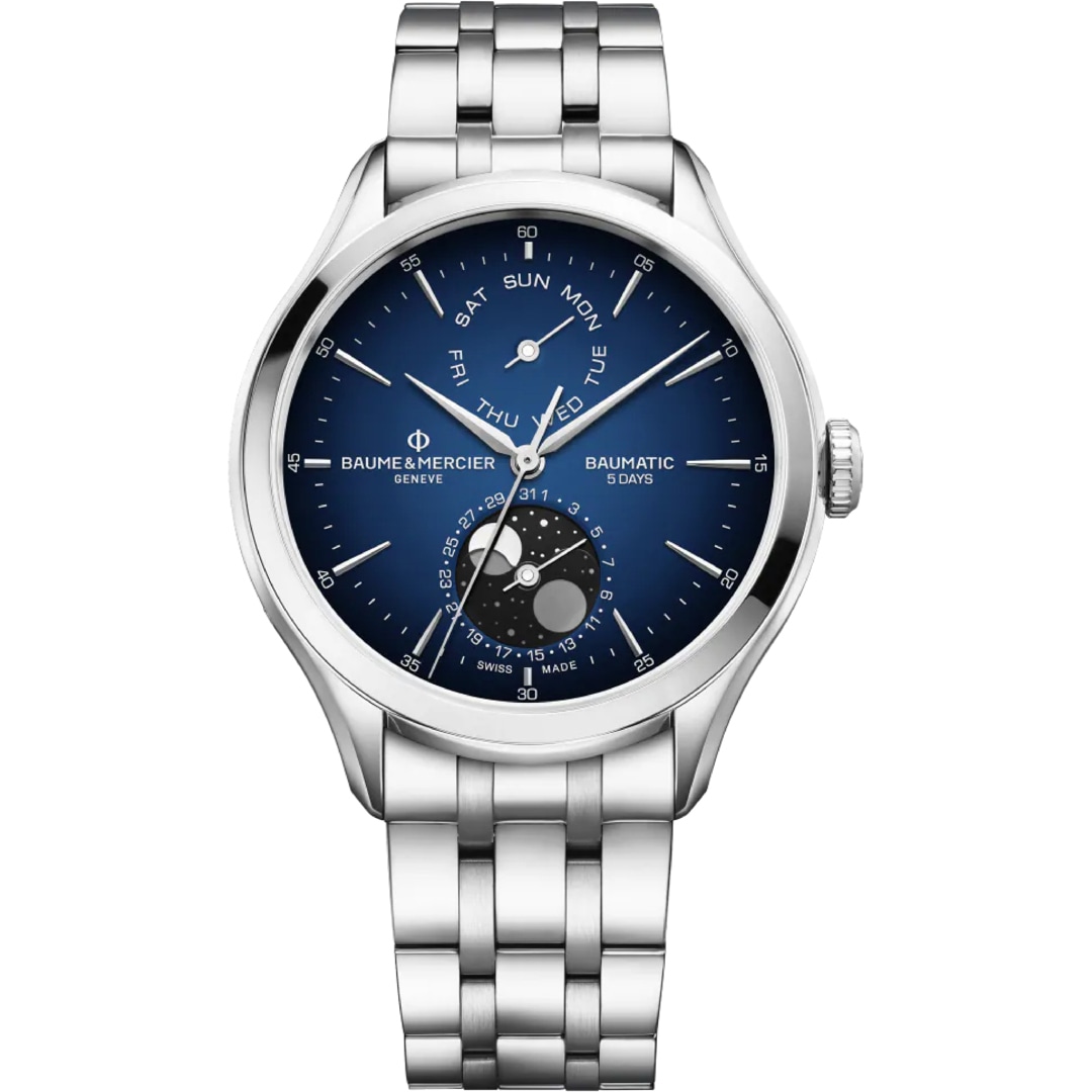 Baume et Mercier Clifton Baumatic 10725 Day Date Mondphase