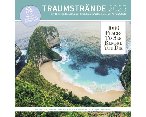 Wandkalender Droomstranden 2025 30x30 cm