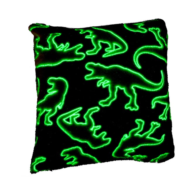 Kissen - Dino - Glow in the Dark - ca. 40 x 40 cm