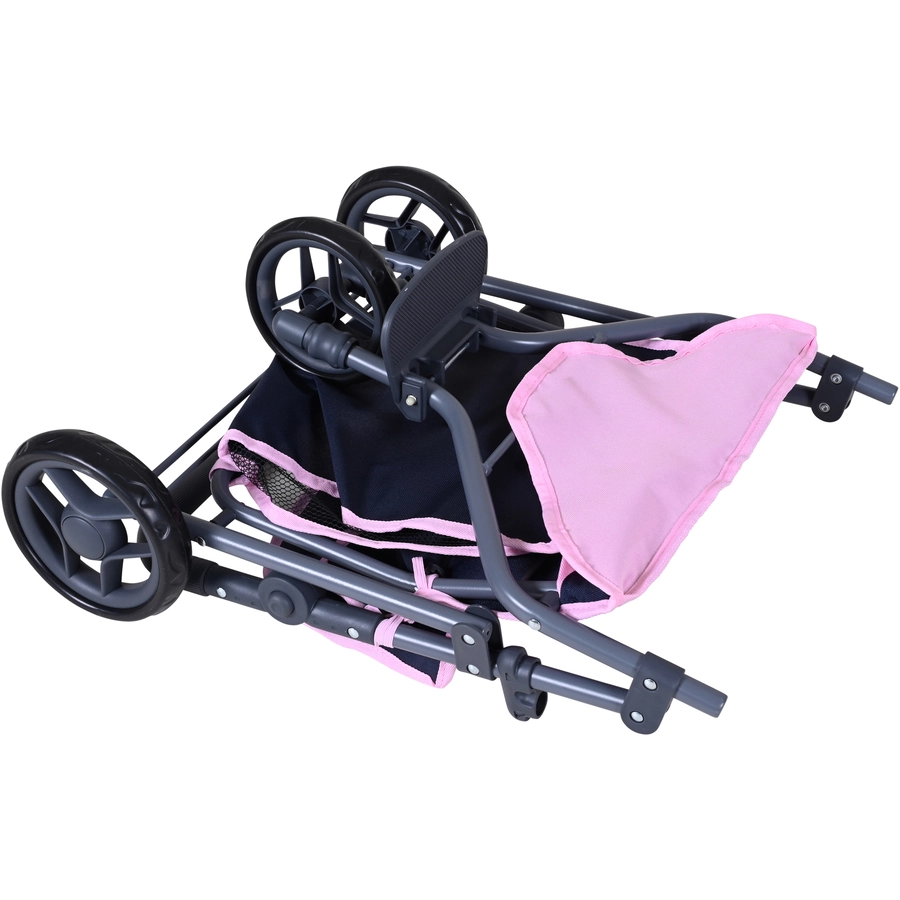 knorr toys® Zwillingspuppenwagen Duo - Magic Unicorn blau