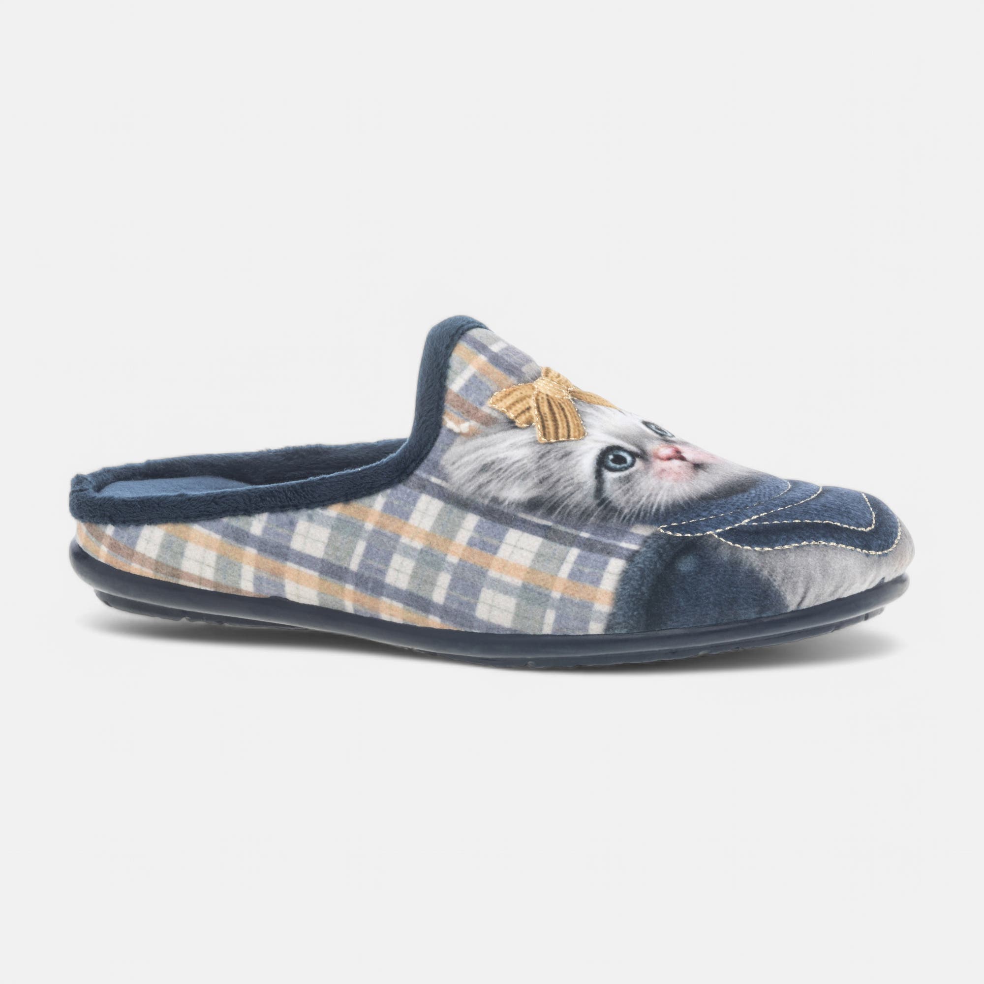 Pantoufles mules Femme bleu