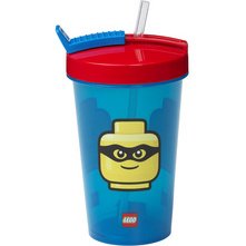 Gobelet avec paille ICONIC, 0,5 litre