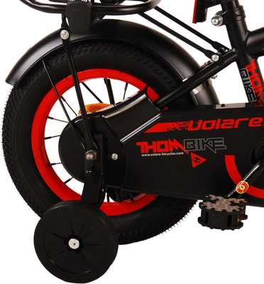 Volare Thombike Sykkel 12 Tommer, Svart/Rød