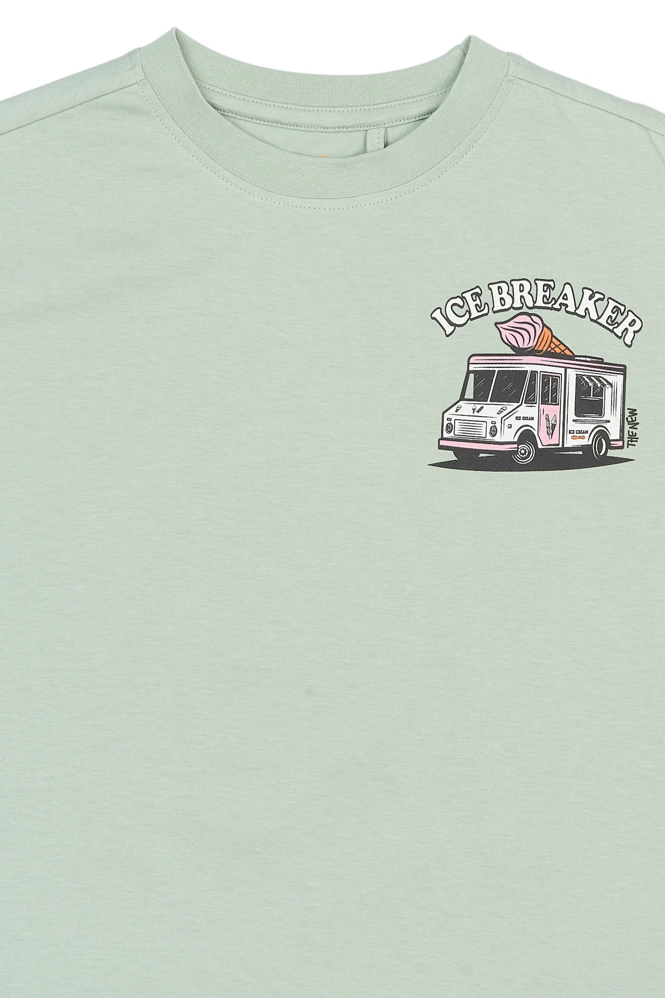 The New The New shirt Stefano aqua gray