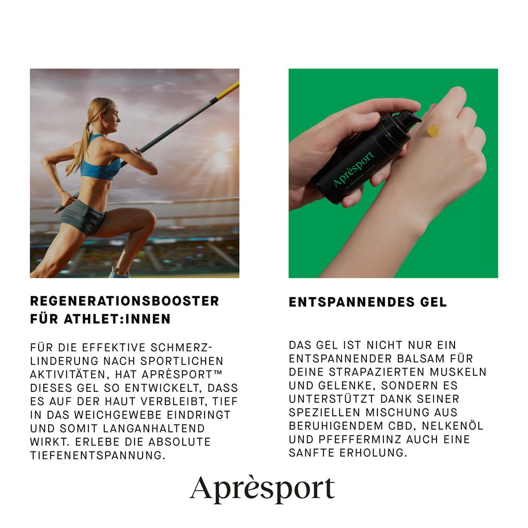 Aprèsport™ Deep Relief Active Gel CBD plus Herbal Formular