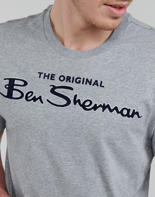 Ben Sherman - SIGNATURE FLOCK TEE - Gris