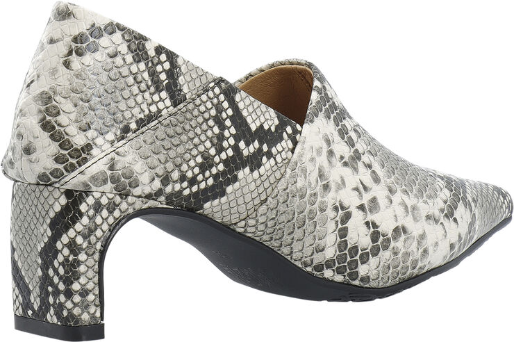 Bianco Rowe Heel Step Down Mule #S White snake