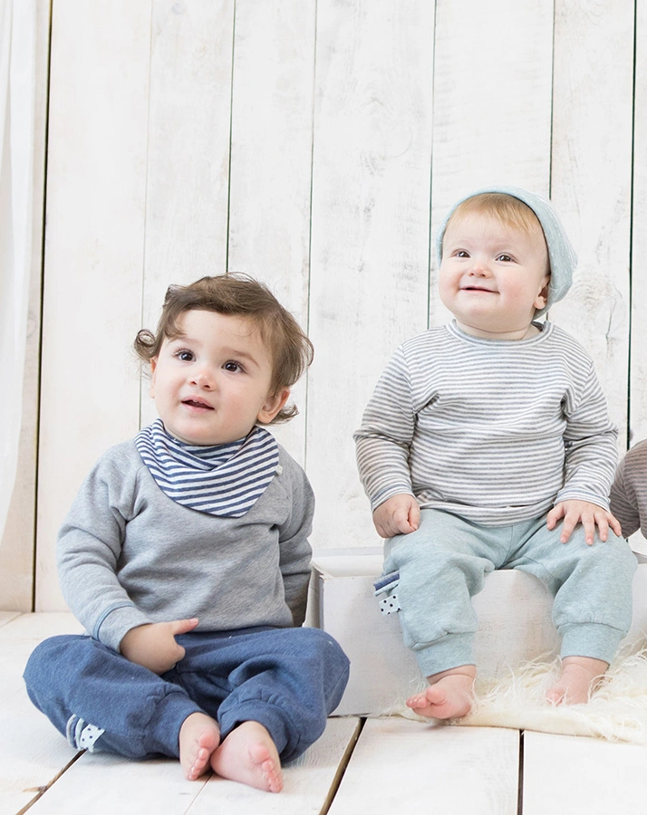 Langarm-Shirt KIRAZ gestreift in mint melange