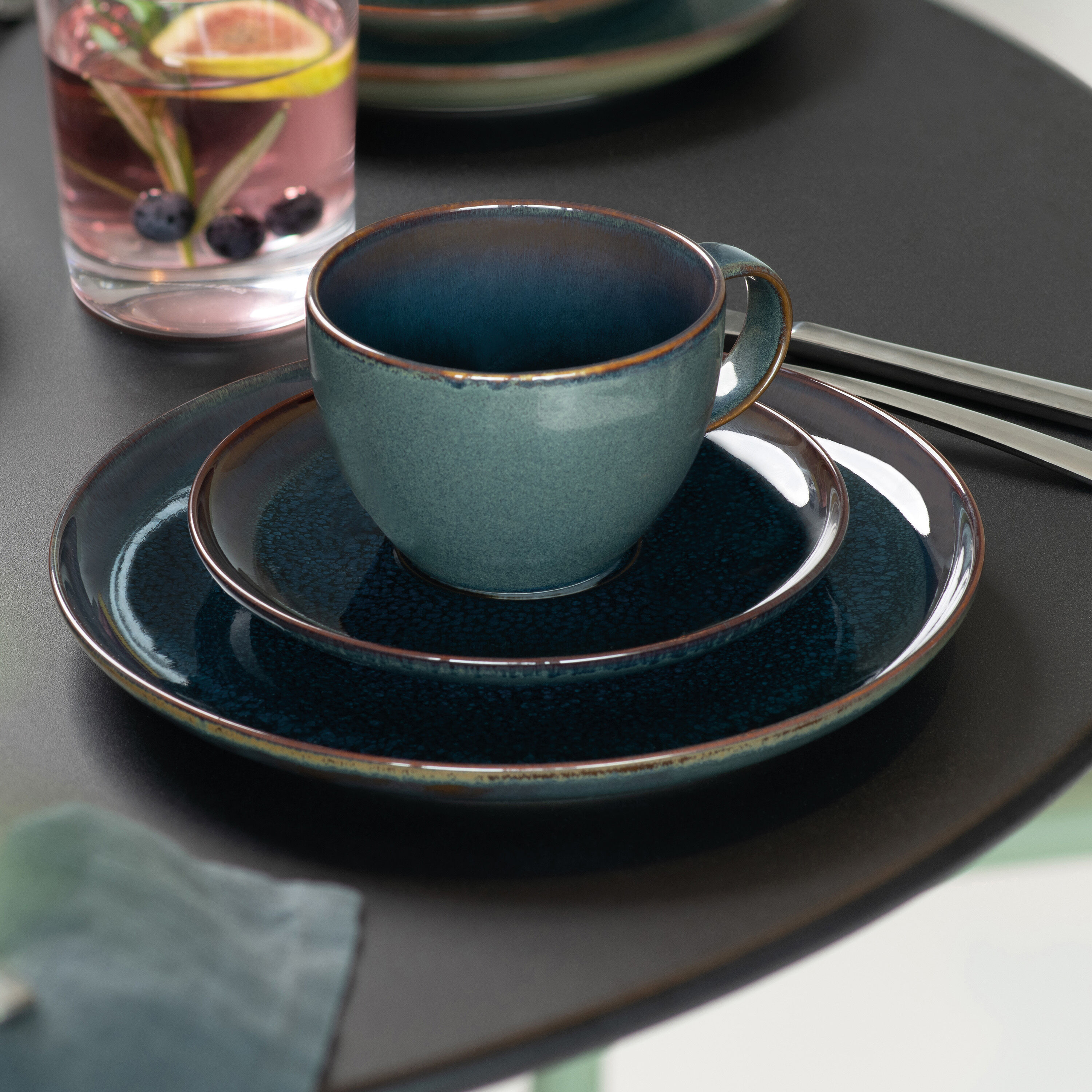 Crafted Coffee cup Blue, 5.8 oz, Premium Porcelain