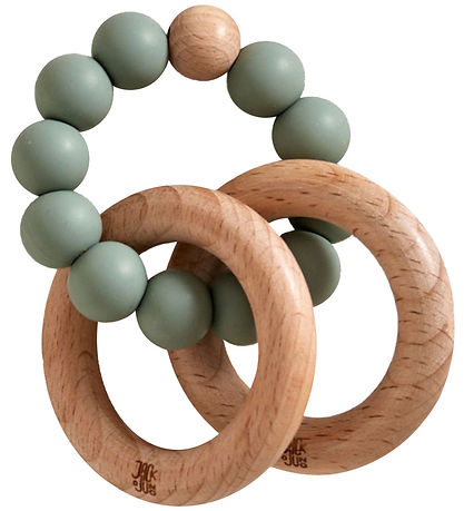 Jack o Juno Beißring - Buchenholz/Silikon - Bubble - Sage