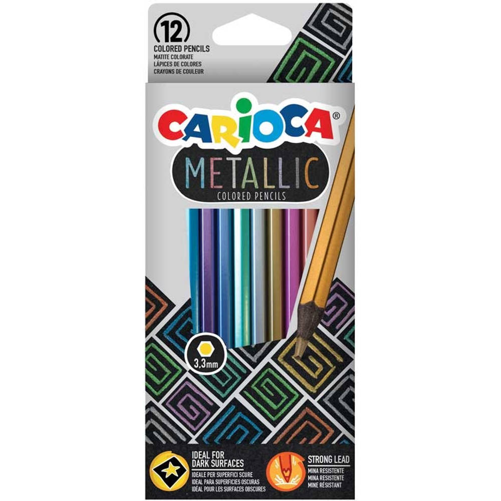 Carioca Metallic kleurpotloden set van 12